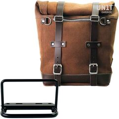 Unitgarage / ユニットガレージ Waxed Suede Side Pannier + subframe Royal Enfield, ColoradoBrown | U002+3800-ColoradoBrown