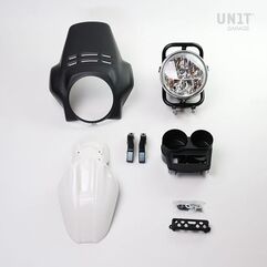 Unitgarage / ユニットガレージ Kit front headlight PRO FENOUIL R1150R, Matt black+Alpinewhite | 1566-Matt-black+Alpinewhite