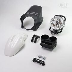 Unitgarage / ユニットガレージ Kit front headlight PRO FENOUIL R1150R, Matt black+Alpinewhite | 1566-Matt-black+Alpinewhite