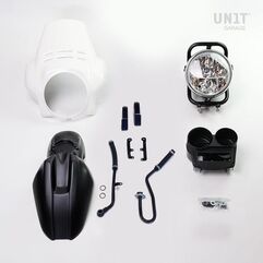 Unitgarage / ユニットガレージ Kit front headlight PRO FENOUIL R850GS - R1100GS, Alpinewhite+Matt black | 1581_Alpinewhite-Matt-black