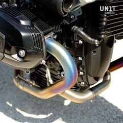 Unitgarage / ユニットガレージ Headpipe without Catalytic Converter Titanium with visible welding (EURO 5) | 1617TitS_21+1618_21