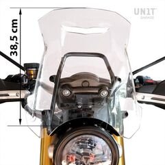 Unit Garage Windshield with GPS support for Triumph 1200 XC-XE, Transparent | 3105-Transparent