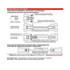 GSGモトテクニック クラッシュパッドセット (フロントホール用) for SWM 125 Varez (2020 -) | 29-47-SWM1