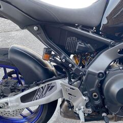 Pyramid Plastics / ピラミッドプラスチック Rear Peg Blanking Blocks | Matte Black | Yamaha MT-09 2021> | 32100M