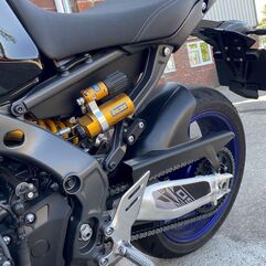 Pyramid Plastics / ピラミッドプラスチック Rear Peg Blanking Blocks | Matte Black | Yamaha MT-09 2021> | 32100M