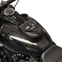 Ends Cuoio / エンズクオイオ バッグ 2018-new Fat Bob（ファットボブ） スマートタンクバッグ - ツートンダークレザー - ブラックステッチ | SBFBB18.TTD.CTN