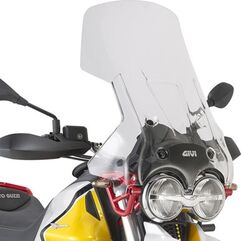 GIVI / ジビ Screen for Moto Guzzi V 85 TT, color clear, dim. HxW 68,5 x 46 cm, fits oe headlight fairing, 34,5 cm higher than oe | D8203ST