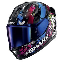 Shark / シャーク フルフェイスヘルメット Skwal I3 Hellcat ブラック Chrom ブルー | HE0828EKUB
