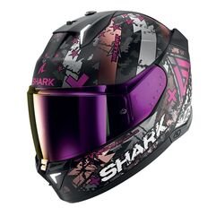 Shark / シャーク フルフェイスヘルメット Skwal I3 Hellcat マットブラック Chrom Purple | HE0829EKUV