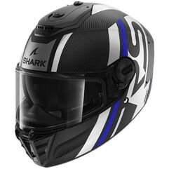 Shark / シャーク フルフェイスヘルメット Spartan RS Carbon Shawn マットカーボン ブルーシルバー | HE8156EDBS