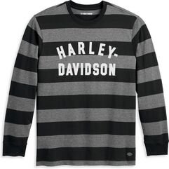 Harley-Davidson Staple Striped T-Shirt, Black Beauty Stripe | 96095-23VM