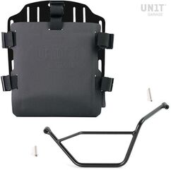 Unitgarage / ユニットガレージ Aluminum bag holder with adjustable front in Hypalon and Quick Release System + subframe, Black | UG007+U000+1524SX-Black