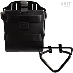 Unitgarage / ユニットガレージ Carrying system in aluminum with adjustable leather front, Quick Release System and frame (2020 until now), Black/Black | U085+U000+3003SX-Black-Black