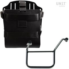 Unitgarage / ユニットガレージ Carrying system in aluminum with adjustable leather front, Quick Release System and frame, Black/Black | U085+U000+3208SX-Black-Black