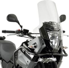 GIVI / ジビ Screen for Yamaha XTZ 660 Tenere 08-15, color clear, dim. HxW 40 x 42 cm, 10 cm higher than oe | D443ST