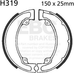 EBCブレーキ Plain モーターサイクル リプレイスメント ブレーキシューズ フロント左側用 | H319