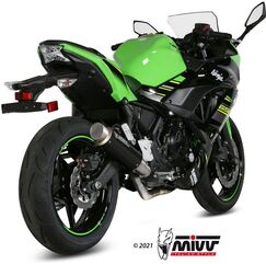 MIVV / ミヴマフラー SPORT Full sys. 2x1 Muffler GPpro CARBON WITH CATALYZER CONVERTING KIT For KAWASAKI Z650 | K.044.L2P