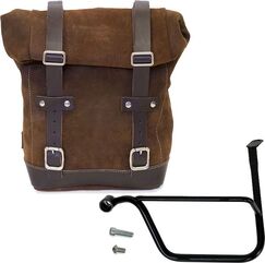 Unit Garage WAXED SUEDE SIDE PANNIER + LEFT SUBFRAME TRIUMPH SPEED TWIN, ColoradoBrown | U002-1020SX-ColoradoBrown