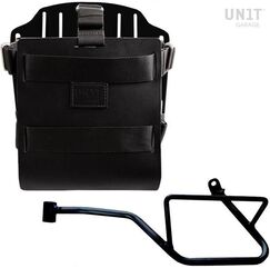 Unitgarage / ユニットガレージ Carrying system in aluminum with adjustable leather front, Quick Release System and frame, Black/Black | U085+U000+2216SX-Black-Black