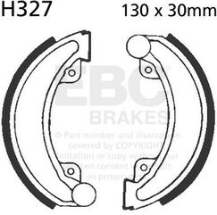 EBCブレーキ Plain モーターサイクル リプレイスメント ブレーキシューズ フロント左側用 | H327