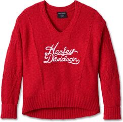 Harley-Davidson Sweater-Knit, Chili Pepper | 96252-24VW