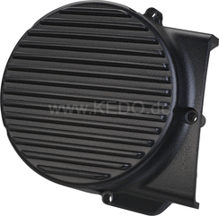 Kedo ViRace' Generator Cover with Cooling Fins, Black Coated | 50603S