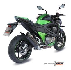 MIVV / ミヴ- SPORT スリップオン スチール、黒 for KAWASAKI Z 800 (13-) | K.032.L9