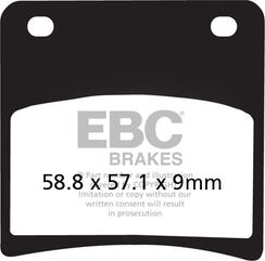 EBCブレーキ UK製 セミ-シンタリング Vパッド リア左側用 | FA146V