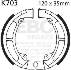 EBCブレーキ Plain モーターサイクル リプレイスメント ブレーキシューズ フロント左側用 | K703