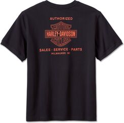 Harley-Davidson Men'S Combustion Henley, Black Beauty | 96837-23VM