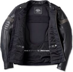 Harley-Davidson Men'S 120Th Amalgam Triple Vent System Riding Jacket, Black | 97031-23EM