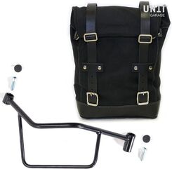 Unitgarage / ユニットガレージ Side Pannier Canvas + Right Subframe R 1200 R LC, Black/Black | U001+2101DX-Black-Black