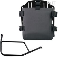 Unitgarage / ユニットガレージ Aluminum bag holder with adjustable front in Hypalon and Quick Release System + subframe, Black | UG007+U000+1421-Black