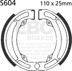 EBCブレーキ Plain モーターサイクル リプレイスメント ブレーキシューズ リア右側用 | S604