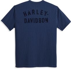 Harley-Davidson Men'S Road Captain Tee, Grey Blue | 96056-23VM