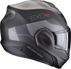スコーピオンフリップアップヘルメットExo-Tech Evo Pro Commuta Matt Black-Silver | 119-435-159