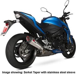 Scorpion / スコーピオンエキゾースト Serket （Taper）テーパースリップオン カーボンファイバースリーブ eマーク Suzuki GSX-S 1000 & F 15- | RSI117CEO