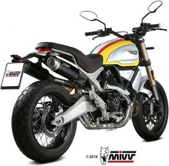 MIVV / ミヴマフラー SPORT 2 SLIP-ON Muffler GPpro STEEL BLACK For DUCATI SCRAMBLER 1100 | D.038.LXBP