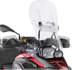 GIVI / ジビ Airflow Sliding Windscreen for BMW F 800 GS Adventure, HxW max 54x56 cm, 12 cm sliding, fits oe headlight fairing | AF5110