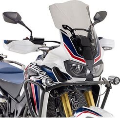 GIVI / ジビ Windscreen for Honda Africa Twin CRF1000L color light smoke, dim. HxW 47,5x35 cm, fits oe headlight fairing | D1144S