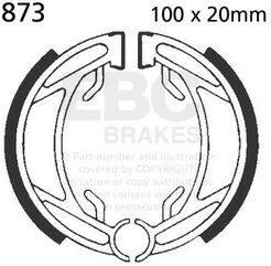 EBCブレーキ Plain モーターサイクル リプレイスメント ブレーキシューズ リア右側用 | 873