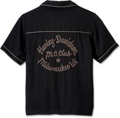 Harley-Davidson Women'S Club Crew Contrast Piping Shirt, Black Beauty | 96753-23VW