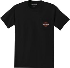 Harley-Davidson Men'S B&S Pocket Tee, Black Beauty 2 | 99058-22VM