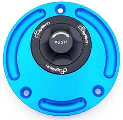 LighTech / ライテック Fuel Tank Cap With Rapid Locking, Color: Black-Cobalt | TR11N/C