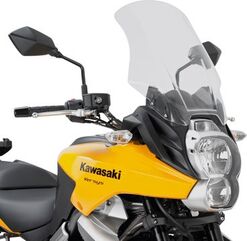 GIVI / ジビ Windscreen for Kawasaki Versys 650 10-14 color clear, dim. HxW 48x37 cm, 21 cm higher than oe | D410ST