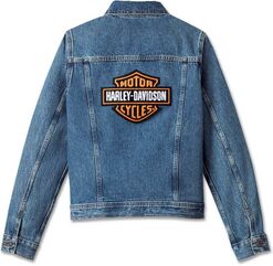 Harley-Davidson Women'S Essential Bar & Shield Denim Jacket, Medium Indigo | 99040-23VW