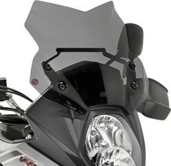 GIVI / ジビ Windscreen for Suzuki DL 650 V-Strom 17-, color smoke, dim. HxW 30x42cm, fits oe headlight fairing | D3112B