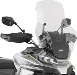 GIVI / ジビ Windscreen for CFMOTO 800 MT, color Clear, dim. HxW 64 x 51 cm, 17 cm higher than oe, fits oe headlight fairing | D9225ST