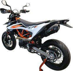 GPR / ジーピーアール Original For Ktm Smc 690 R 2019/20 E4 Homologated スリッポンエキゾースト Catalized Gp Evo4 Black Titanium | E4.KT.202.GPAN.BLT