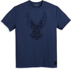 Harley-Davidson Men'S Road Captain Tee, Grey Blue | 96056-23VM